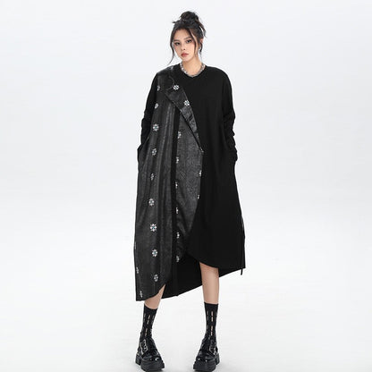 Heavy Duty Embroidered Patchwork Dress