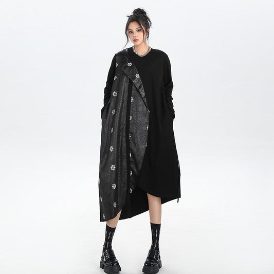 Heavy Duty Embroidered Patchwork Dress
