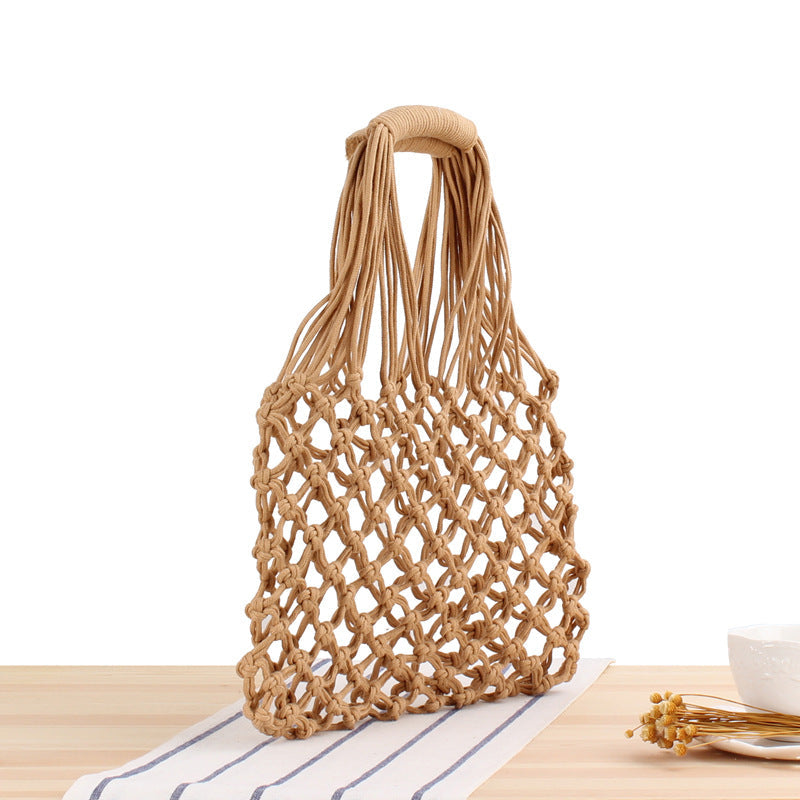 Crochet Market Bag Hollow Hand Woven Bag