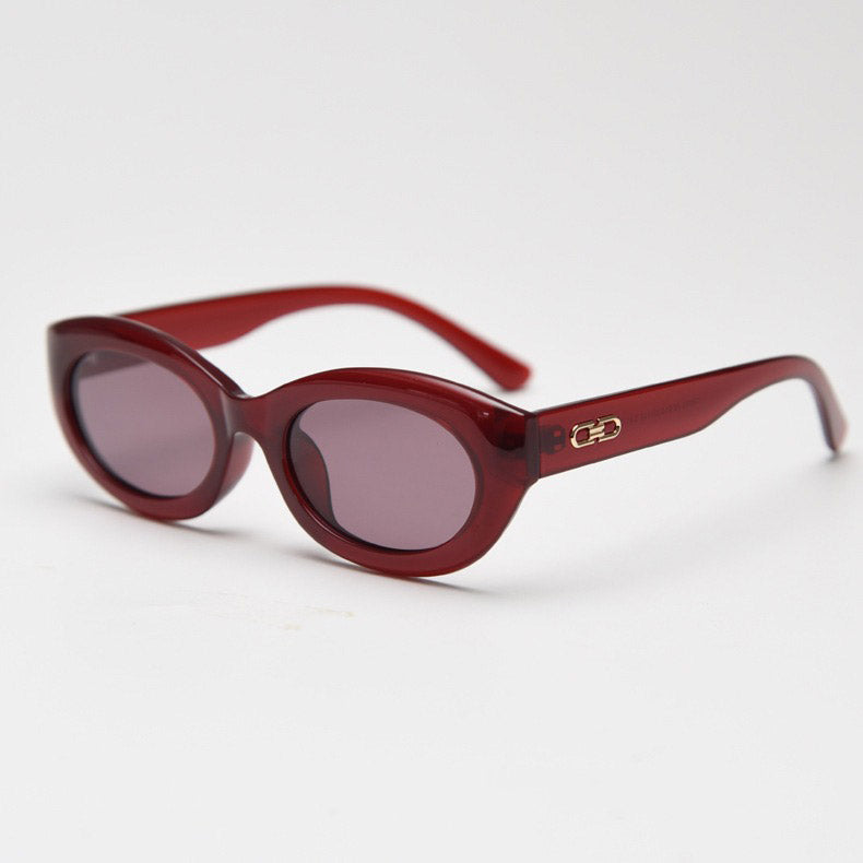 Vintage Cat Eye Polarized Small Frame Sunglasses