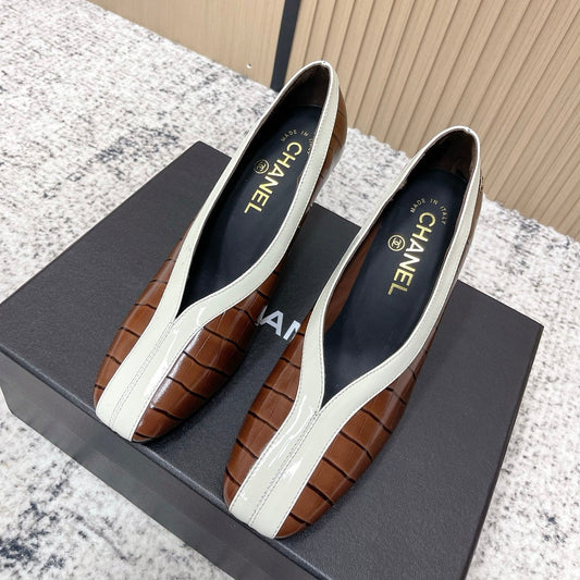 Chanel 26 Closed-Toe Slingback Brown in Cowhide 591407
