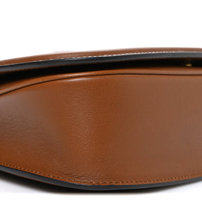 Roxy Calfskin Medium Blondie Top Handle Bag Brown