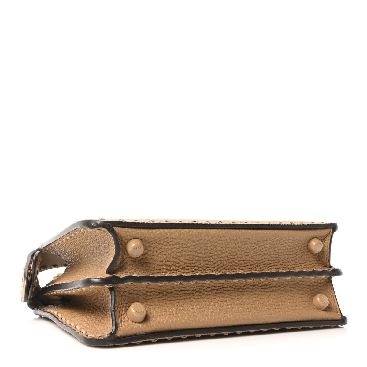 Cuoio Romano Vitello Elaphe Cover Sellerissima Monochrome Mini Peekaboo I SEE U Satchel Cammello