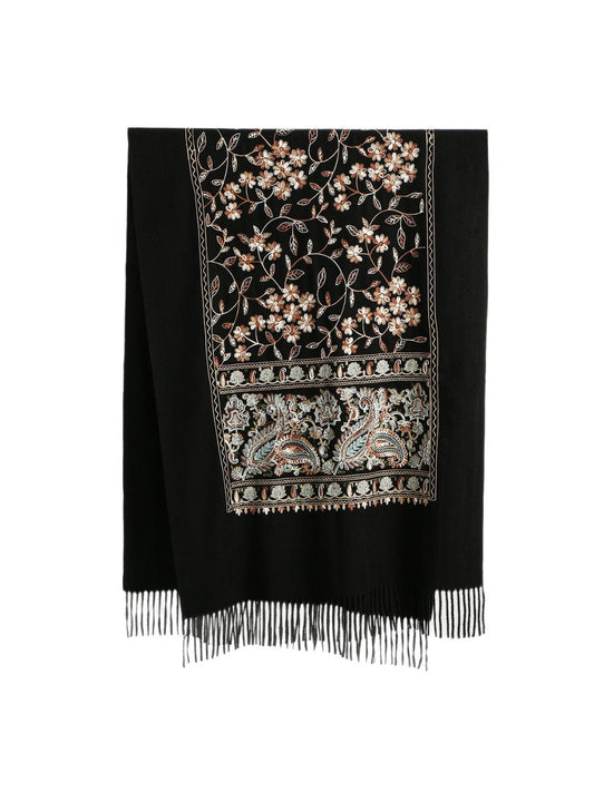 Sscarvii - Bohemian Embroidered Winter Shawl Scarf