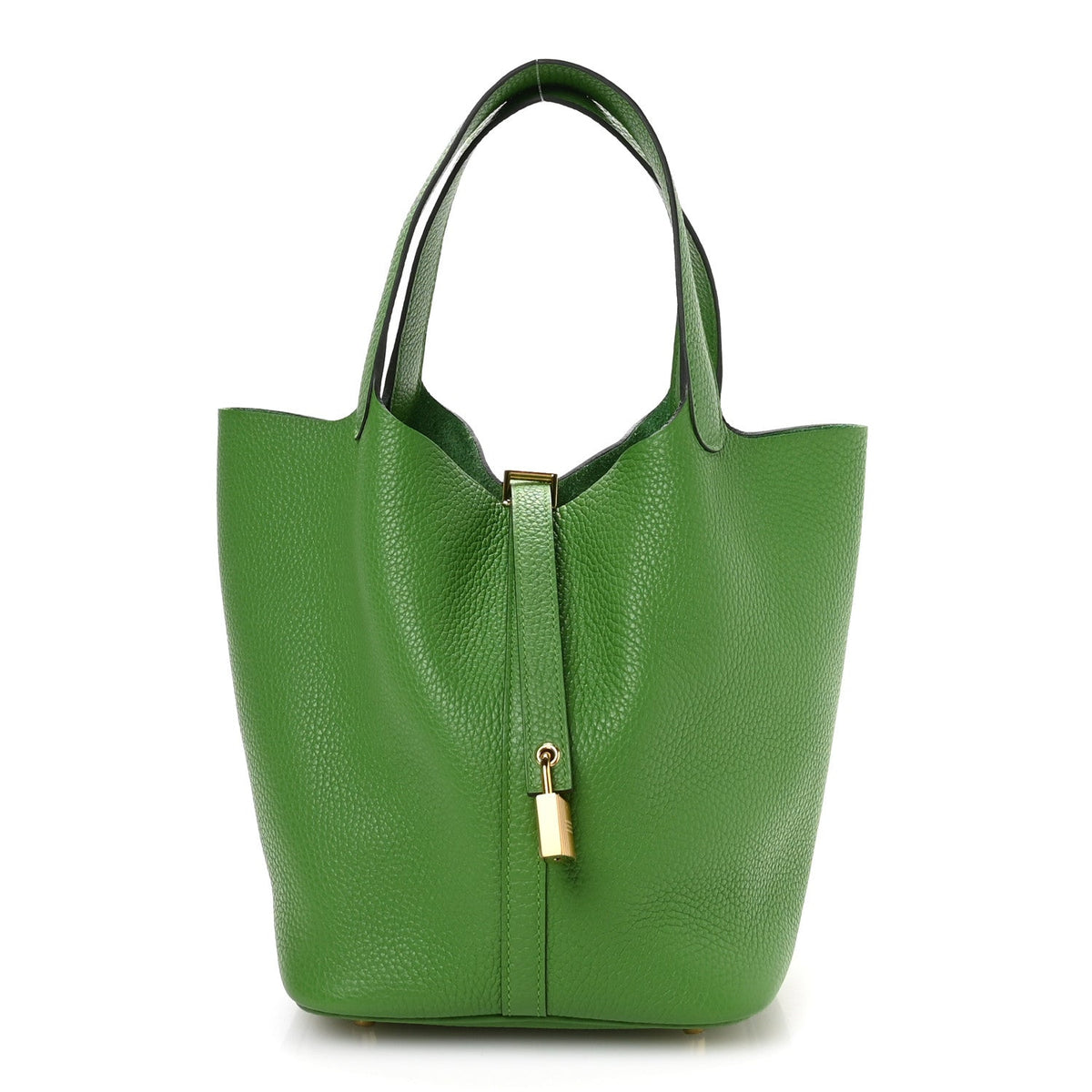 Taurillon Clemence Picotin Lock 22 MM Vert Yucca