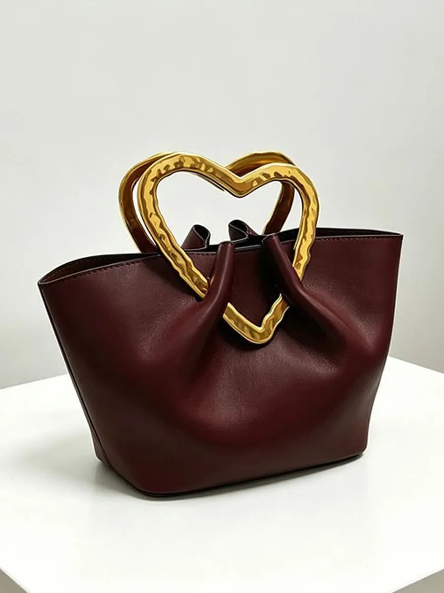 Sienna Exquisite Burgundy Soft Leather Tote Bag