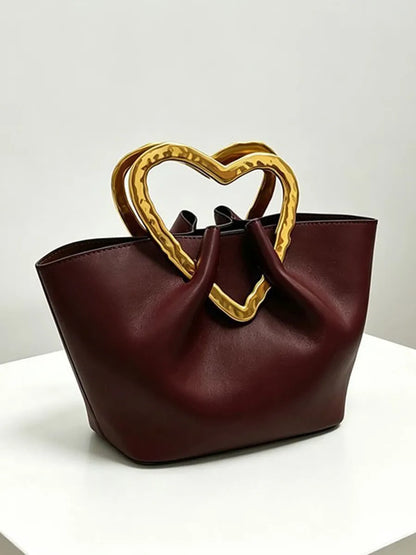 Sienna Exquisite Burgundy Soft Leather Tote Bag