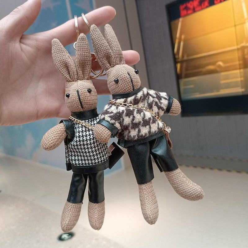 Cute Rabbit Plush Keychain