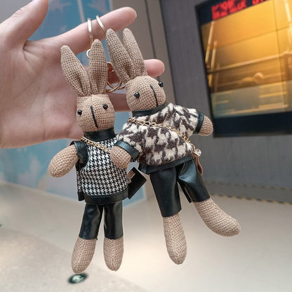 Cute Rabbit Plush Keychain