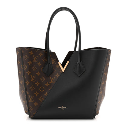 Calfskin Monogram Kimono Tote Black