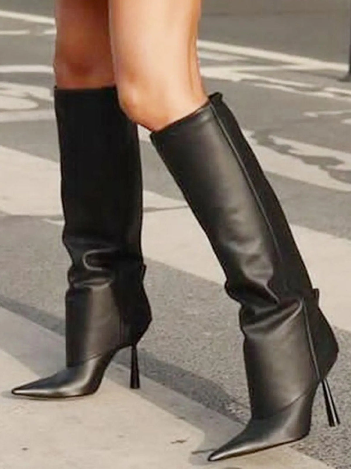 Anouk Straight-shaft Stiletto Boots