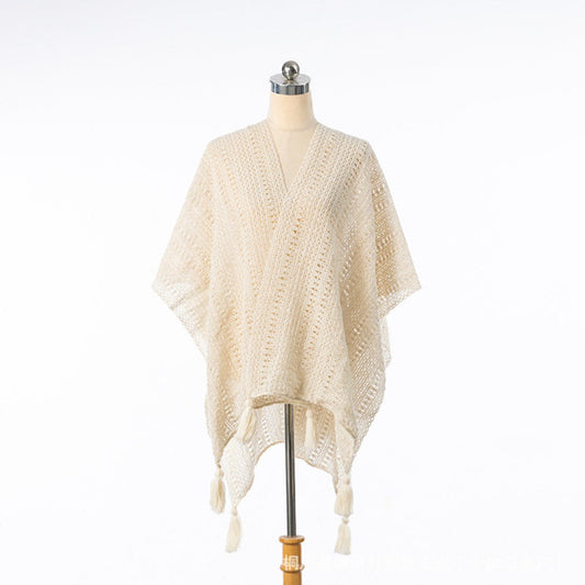 Crosa - Vintage Boho Knit Cardigan Cover-Up