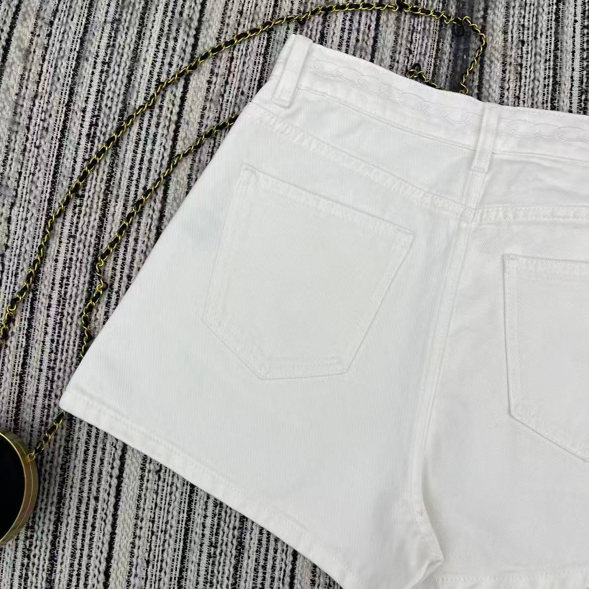 CC Denim Short Pants White Jeans 349028
