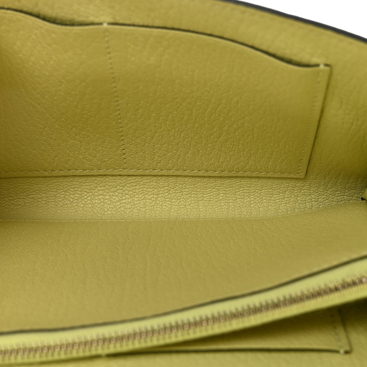 Chevre Mysore Kelly Wallet To Go Jaune Bourgeon