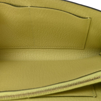 Chevre Mysore Kelly Wallet To Go Jaune Bourgeon