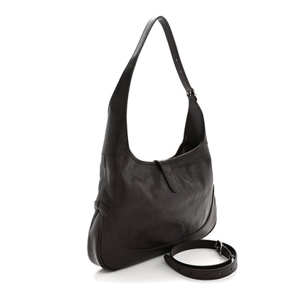 Goatskin Medium Jackie 1961 Hobo Dark Brown