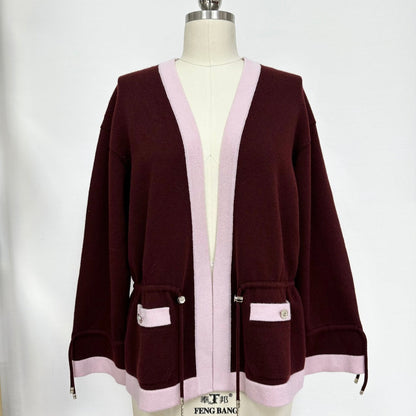 CC 25 Cardigan Red Cashmere