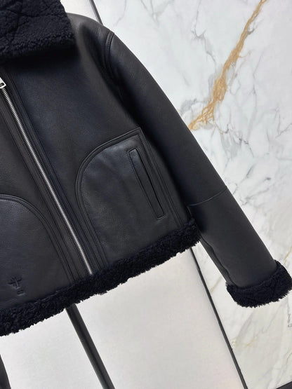 DIOR 25S SHERPA-COLLAR JACKET 542