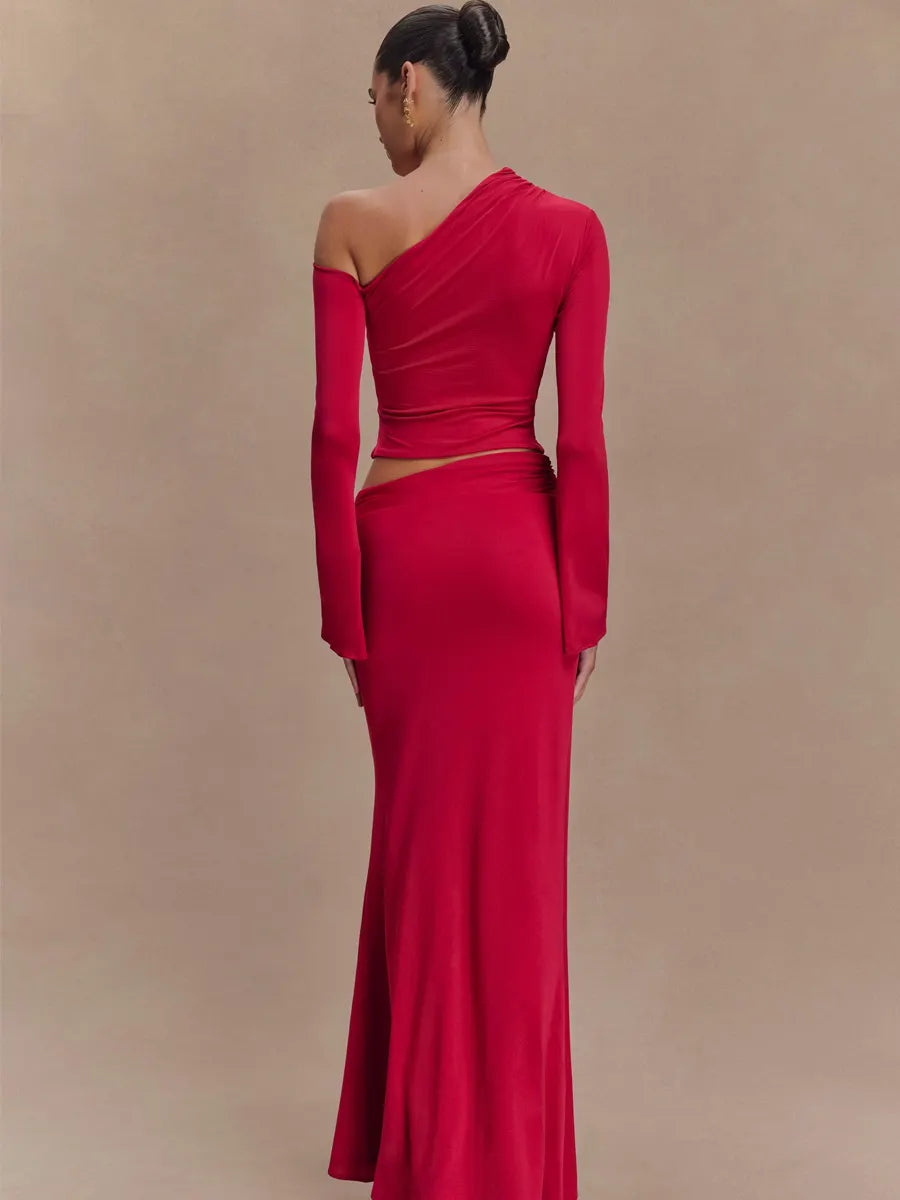 Juliana Asymmetrical Maxi Skirt Set