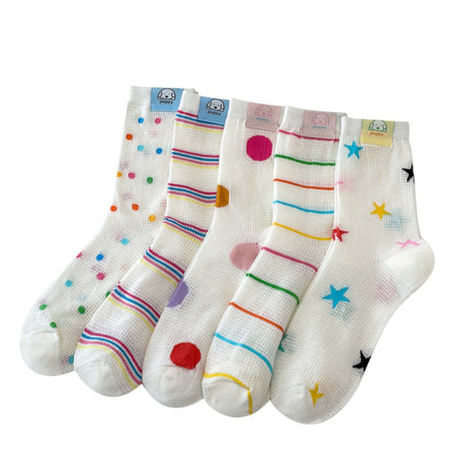 Rufia - Mesh Mid-Calf Socks - Summer Edition