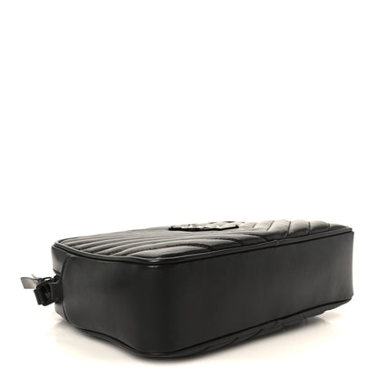 Calfskin Matelasse Monogram Monochrome Lou Camera Bag Black