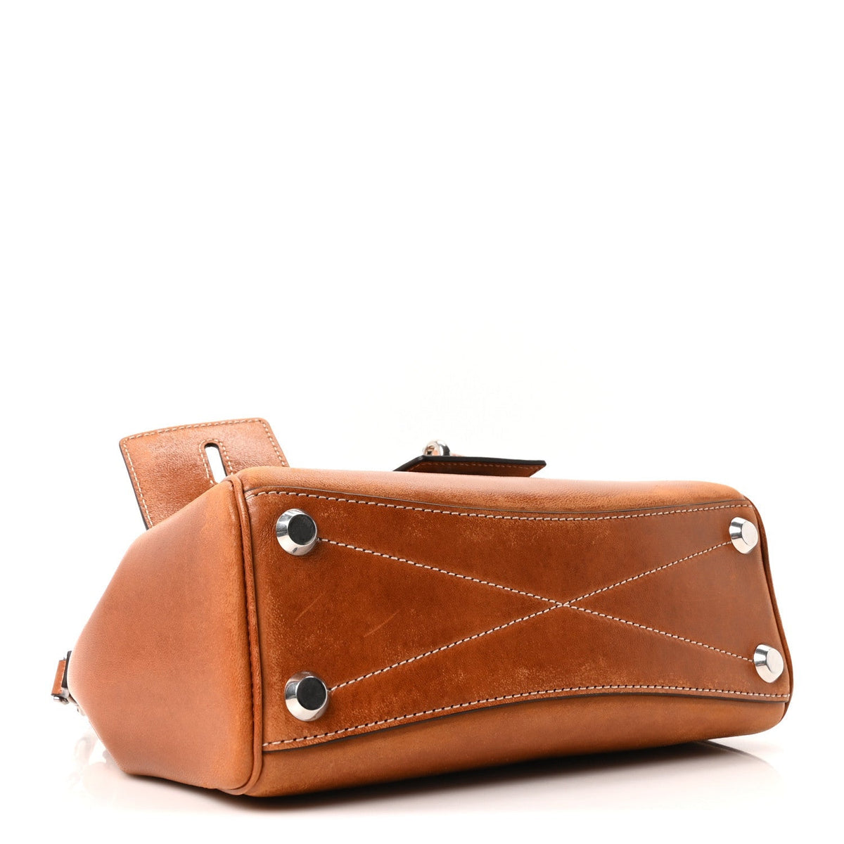 Vegetable Tanned Lambskin Mini Bel Air Carry All Bag Tan Cowboy