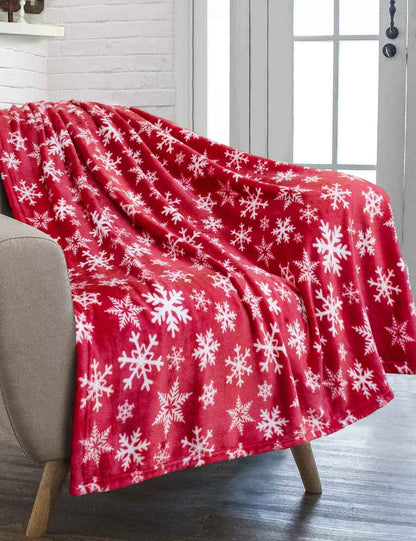 Soft Christmas Reindeer Warm Throw Blanket