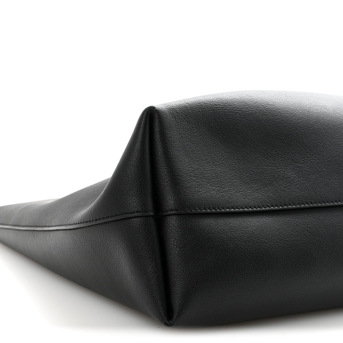 Calfskin Large Shopping Tote Black