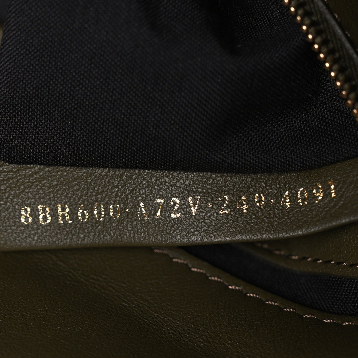 Nappa FF 1974 Embossed Baguette Avocado