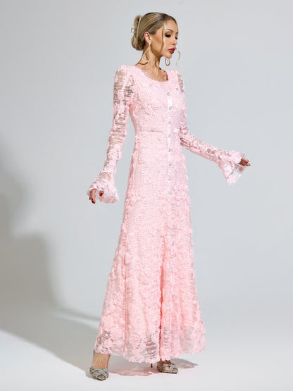 Phoebe Pink Mermaid Formal Dress