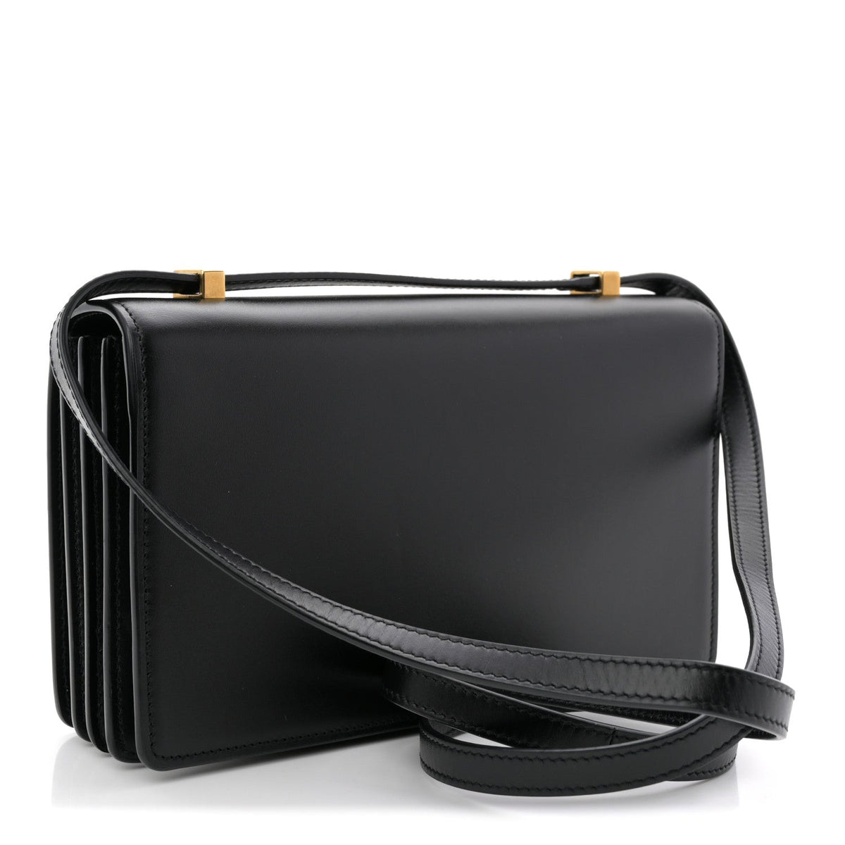 Calfskin Monogram Small Dylan Shoulder Bag Black