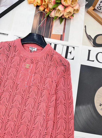 CHANEL 25S LONG-SLEEVE SWEATER 442