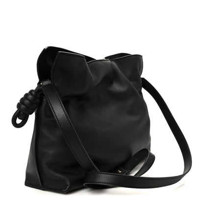 x Albers Nappa Calfskin Medium Flamenco Clutch Black Burgundy