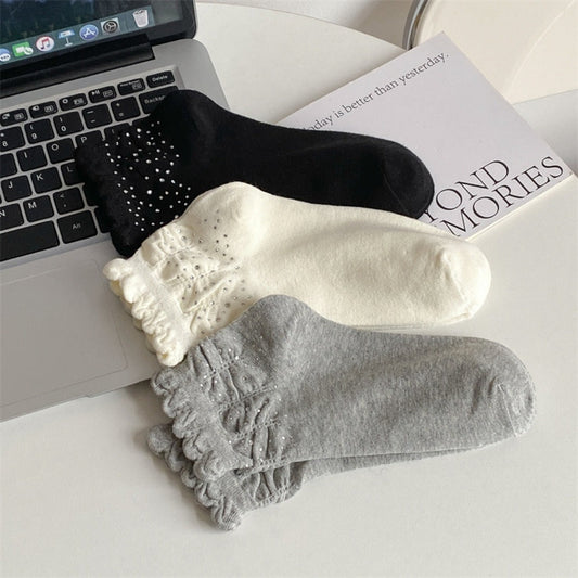 Rufia - Bubble Trim Solid Low-Cut Socks