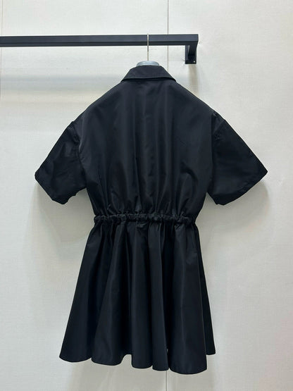 Prada Short-Sleeved Re-Nylon Dress