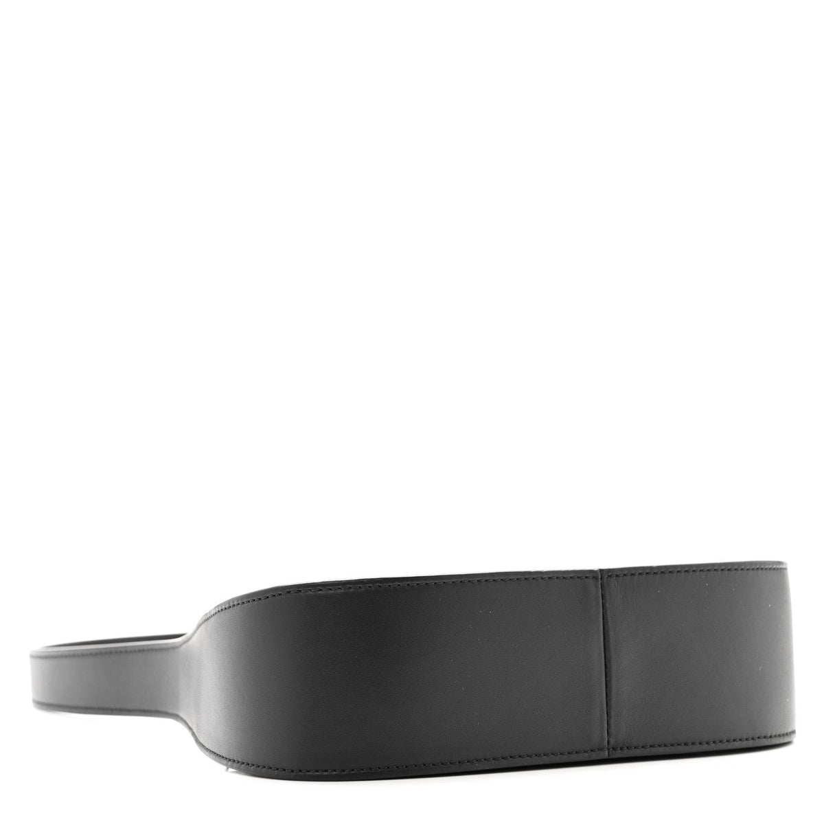 Smooth Calfskin Half Moon Shoulder Bag Black