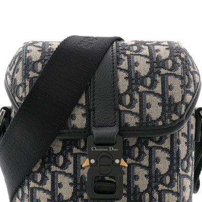 Oblique Vertical Mini Messenger Flap Blue