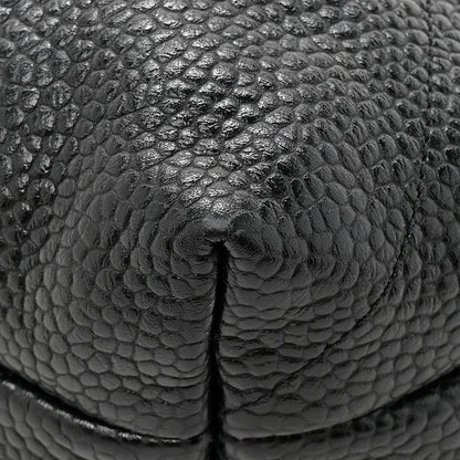 Shiny Caviar Quilted Chanel 22 Black