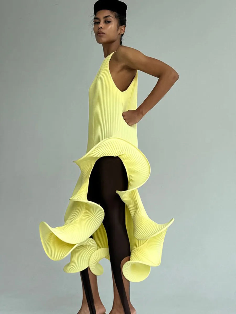 Antonella Ruffled Midi Dress