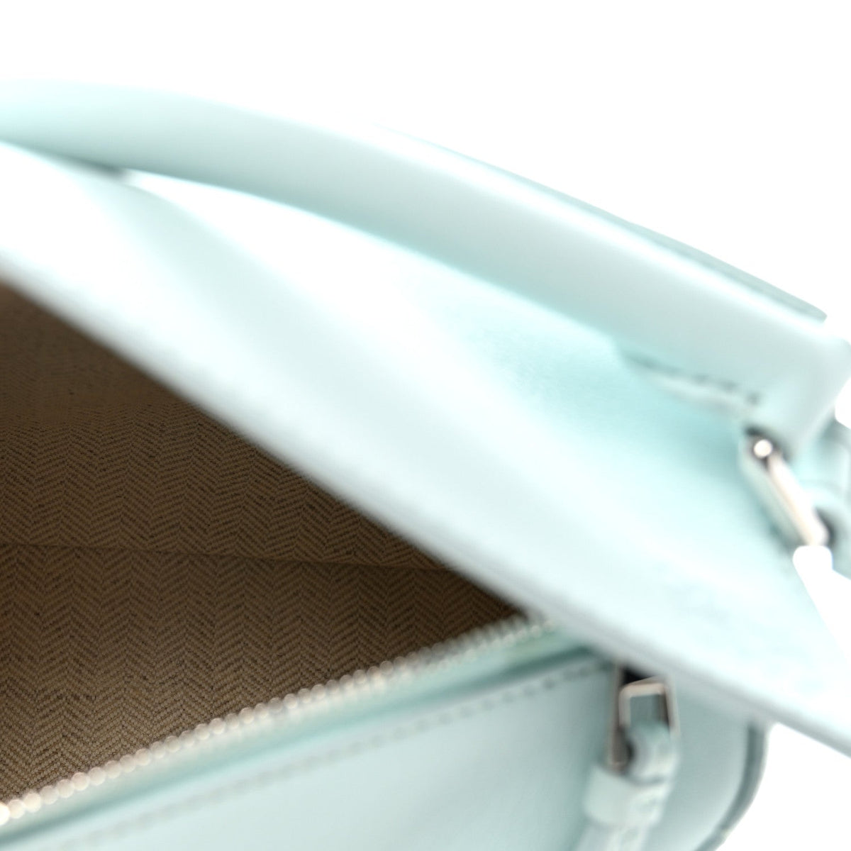 Calfskin Mini Puzzle Edge Bag Iceberg