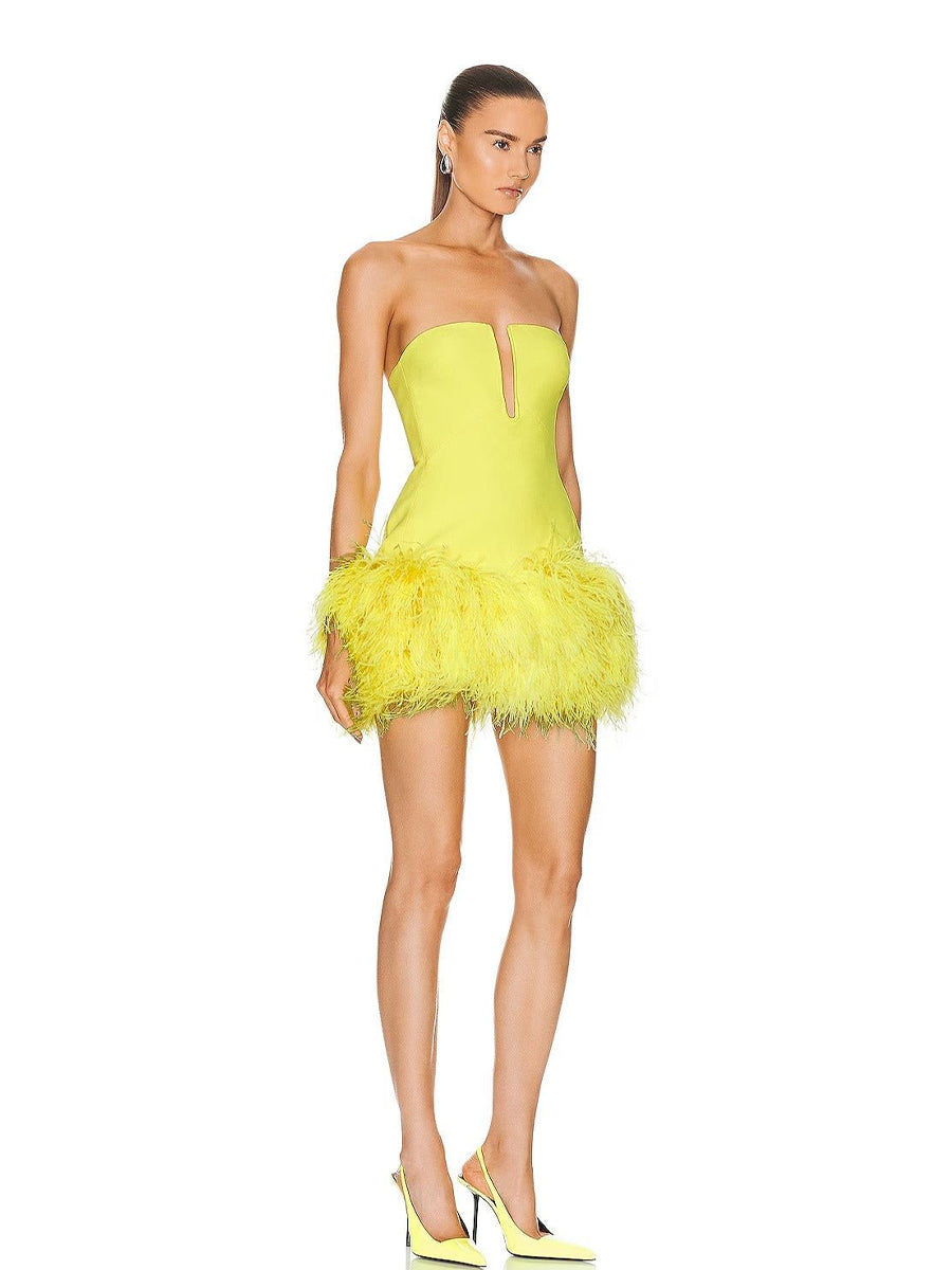 Nyla Mini Dress In Yellow