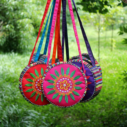 Tibet National Wind Sunflower Bags Canvas Bags Single Shoulder Bags