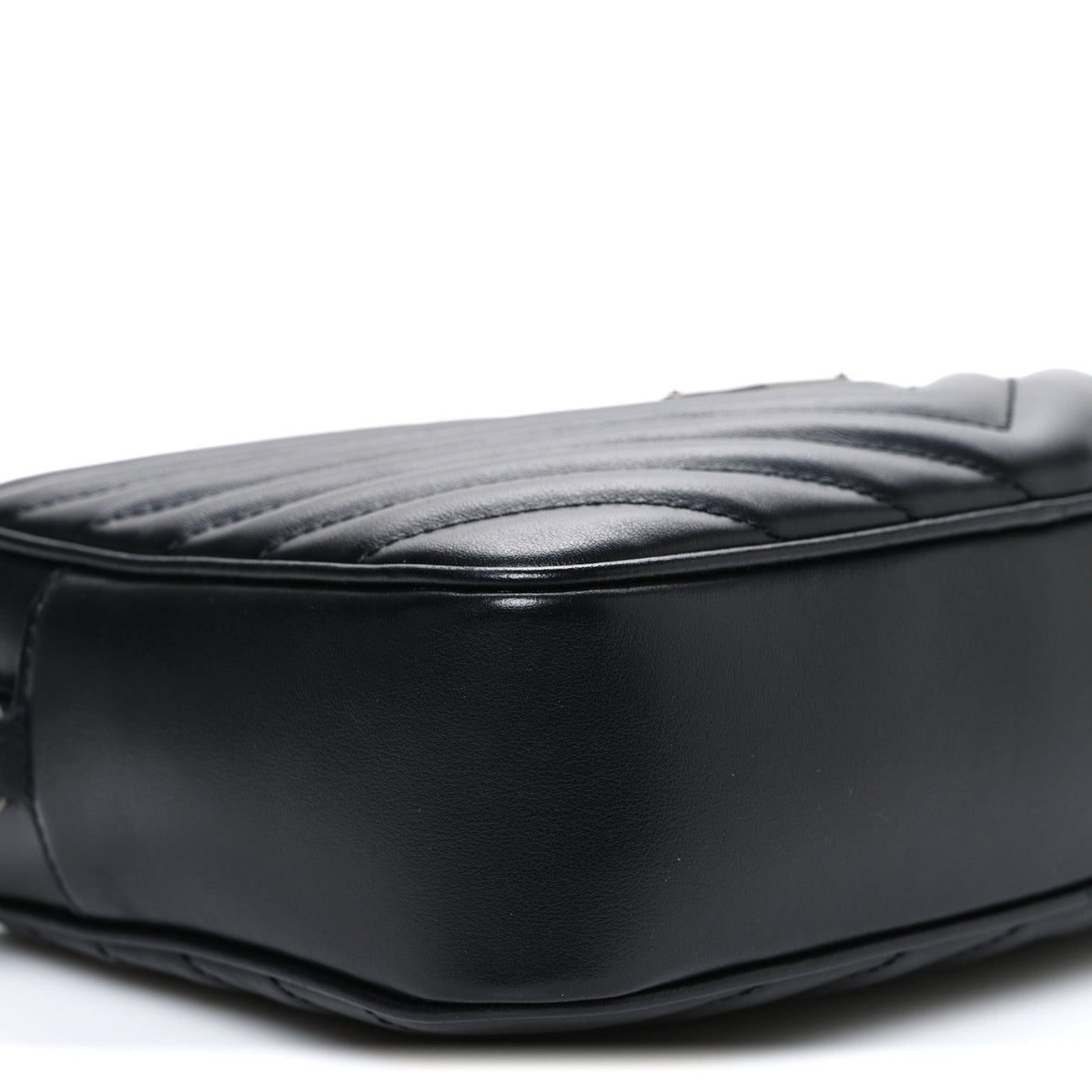 Calfskin Matelasse Monogram Lou Camera Bag Black