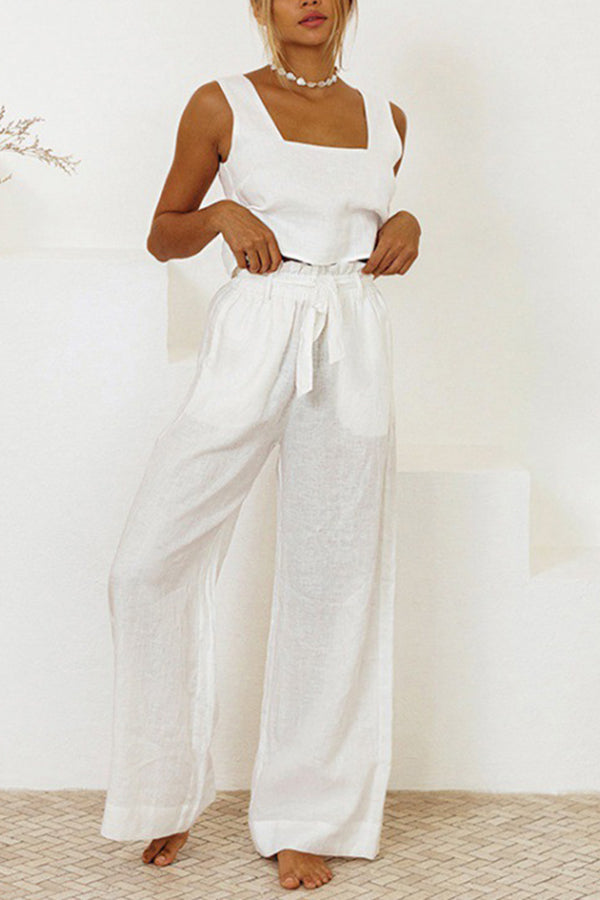 vest sleeveless trousers loose suit