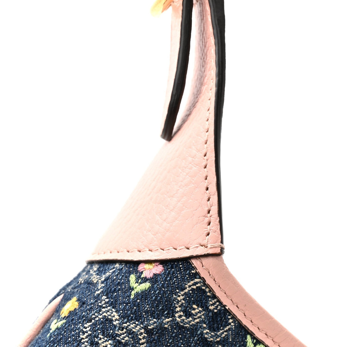 New Denim GG Monogram Calfskin Love Parade Small Jackie 1961 Hobo Light Pink
