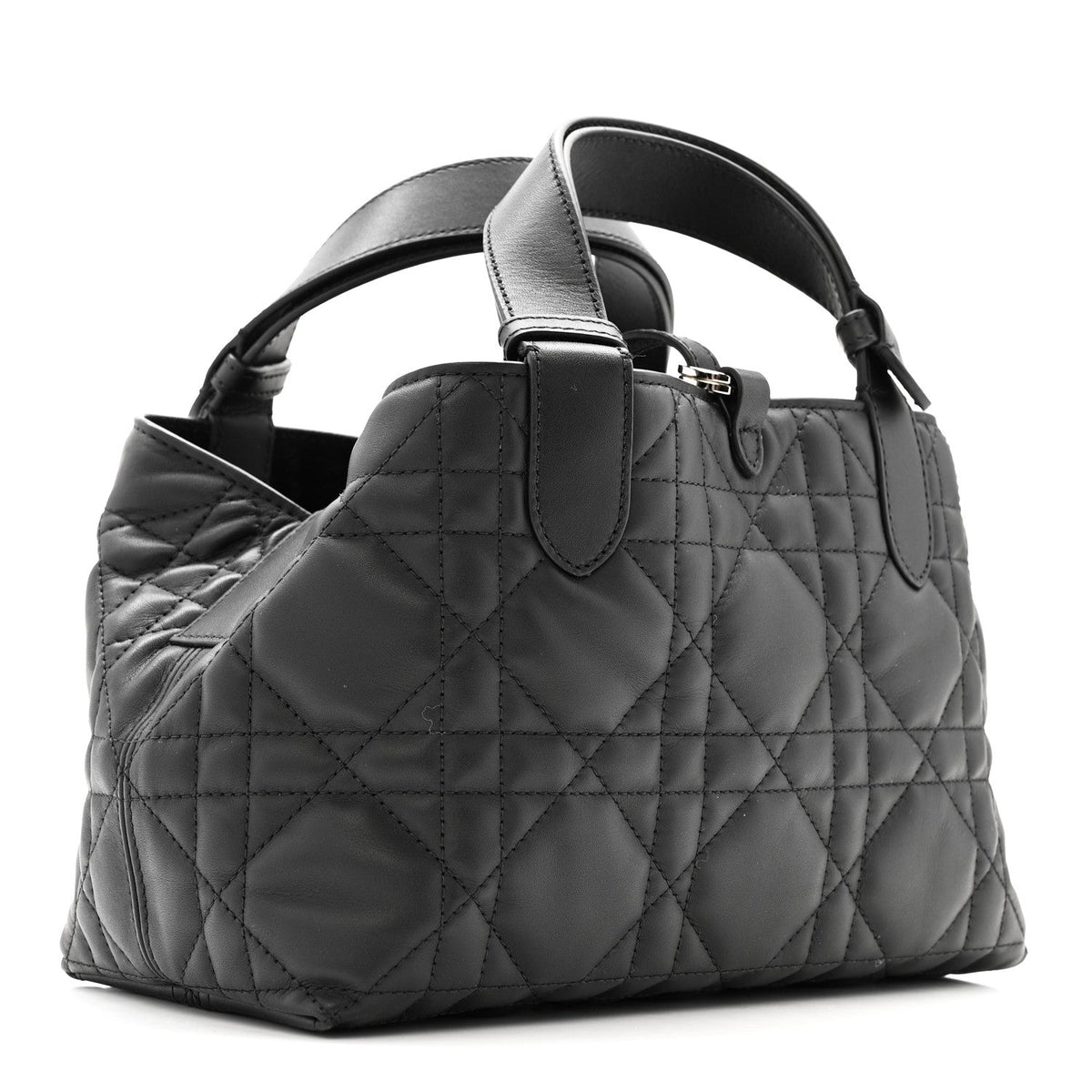Calfskin Macrocannage Small Toujours  Black