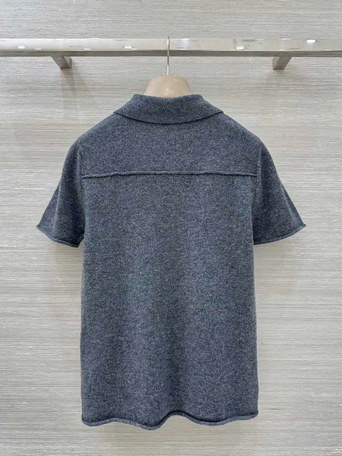 MIUMIU SHORT-SLEEVE TURTLENECK SWEATER STYLE 695
