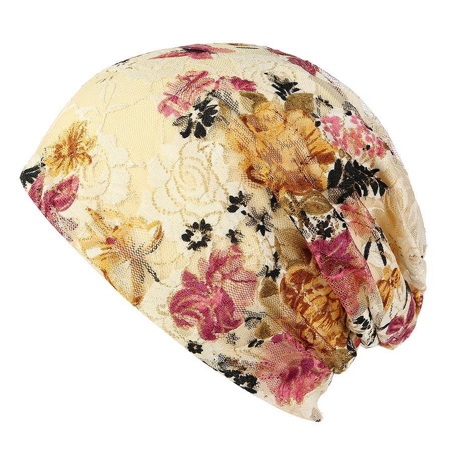 Boho Lace Floral Double-Layer Casual Outdoor Hat