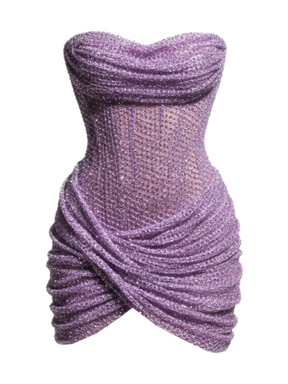 Amabel Mini Dress In purple