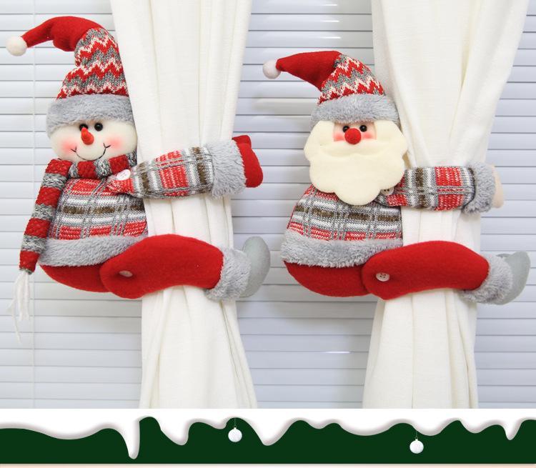 Christmas Creative Curtain Buckle Cartoon Doll Decoration Hotel Restaurant Decoration Doll Buckle Window Pendant